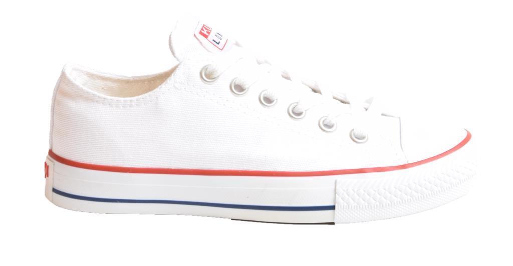 Kuum K8803 Beyaz Bileksiz Converse Kadın Spor Ayakkabı