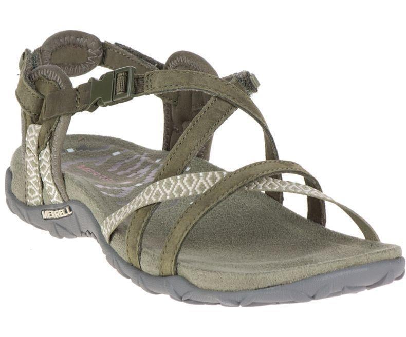 Merrell J98756 Terran Lattice 2 Dusty Olıve Poudreux Kadın Sandalet