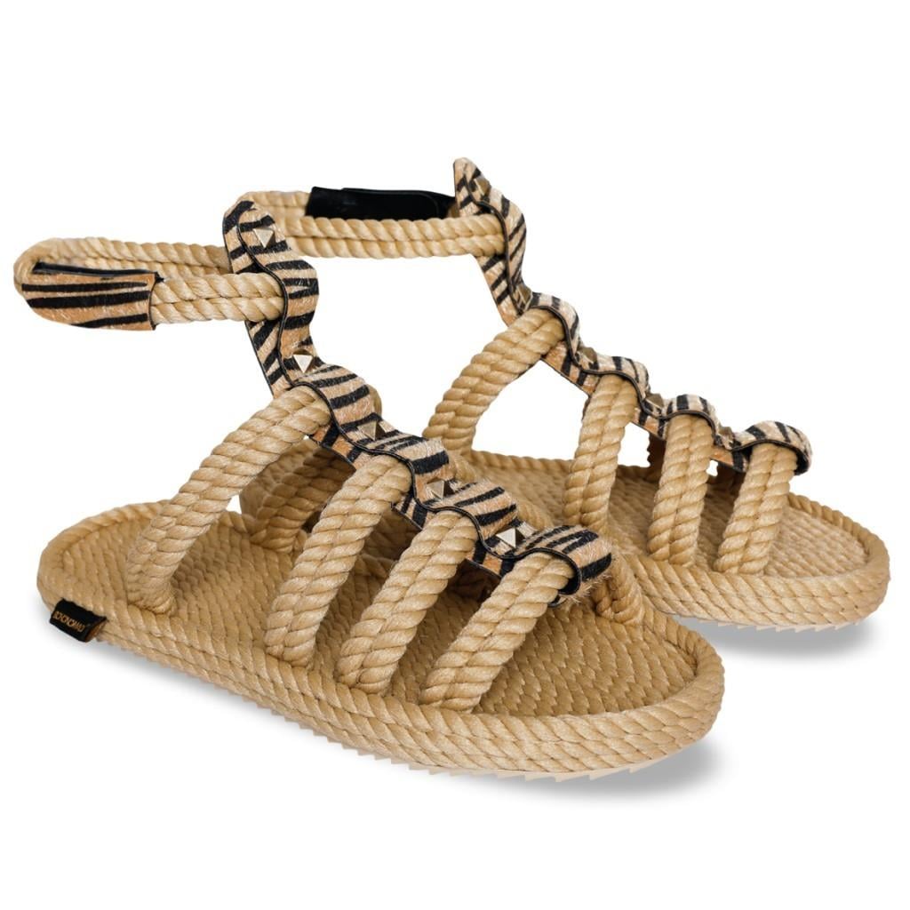 Nomadic Republic SRG.ZEB Serengeti Bej Zebra Kadın Sandalet