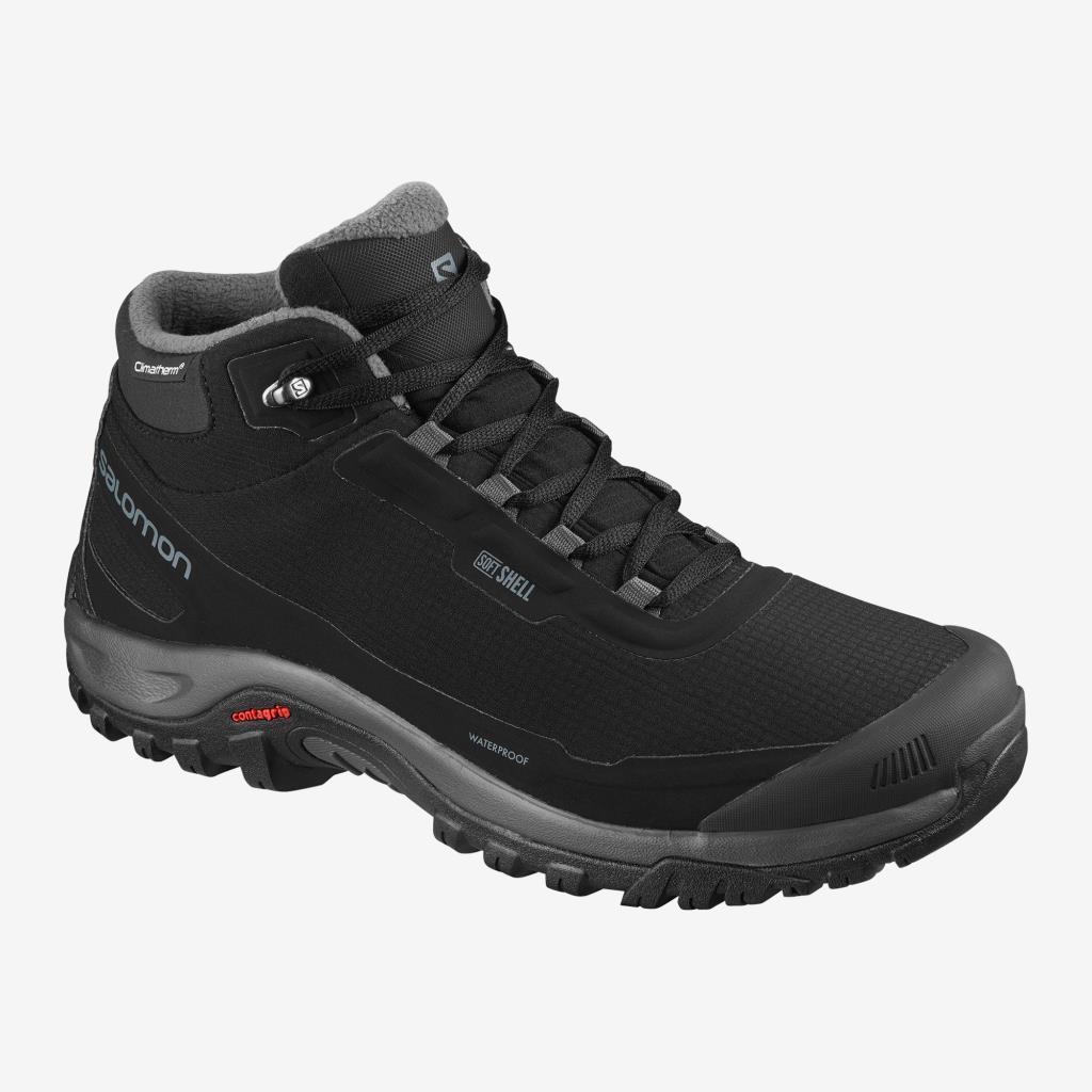 Salomon 411104 Shelter CS WP Black/Ebony/Black Erkek Outdoor Bot