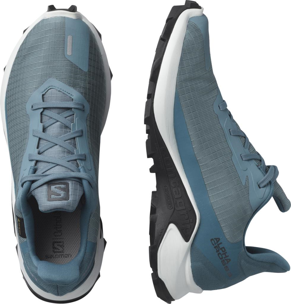 Salomon 414475 Alphacross 3 Gtx W Bluestone/White/Mallar Blue Kadın Outdoor Ayakkabı