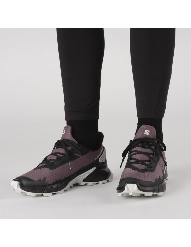Salomon 417252 Alphacross 4 W Moonscape Black/Lunar Rock Kadın Outdoor Ayakkabı