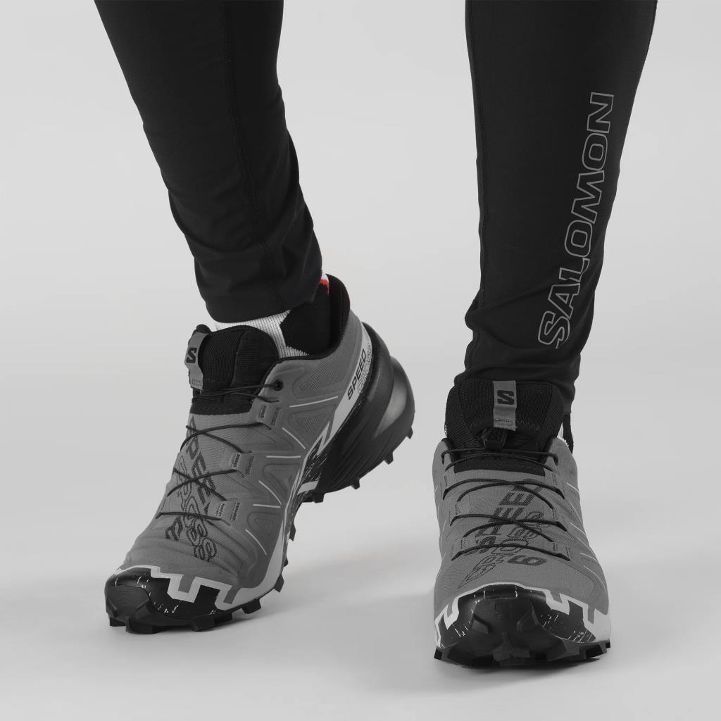 Salomon 417380 Speedcross 6 Quiet Shade/Black/Pearl Blue Erkek Outdoor Ayakkabı
