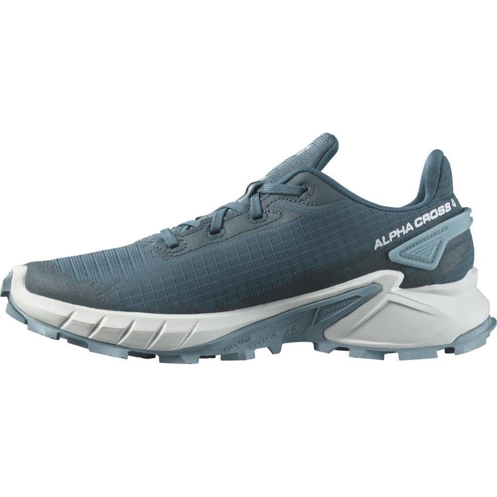 Salomon 471167 Alphacross 4 W Stargazer White Stone Blue Kadın Outdoor Ayakkabı