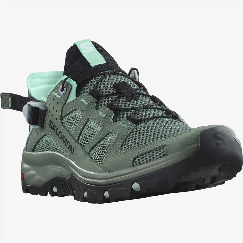 Salomon 471173 Techamphibian 5 W Laurel Wreath/Arctic Ice/Marine Blue Kadın Outdoor Ayakkabı