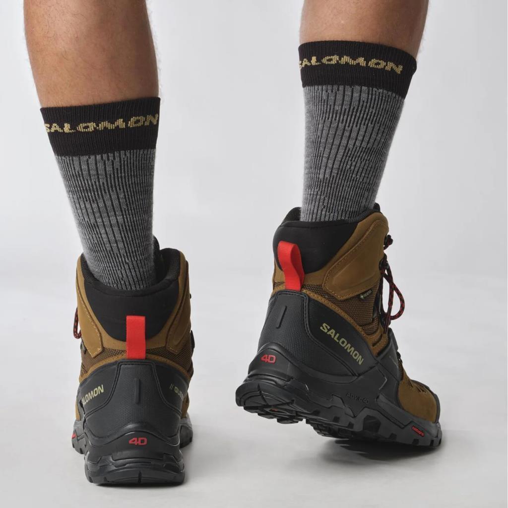 Salomon 471564 Quest 4 GTX Rubber/Black/Fiery Red Erkek Outdoor Bot