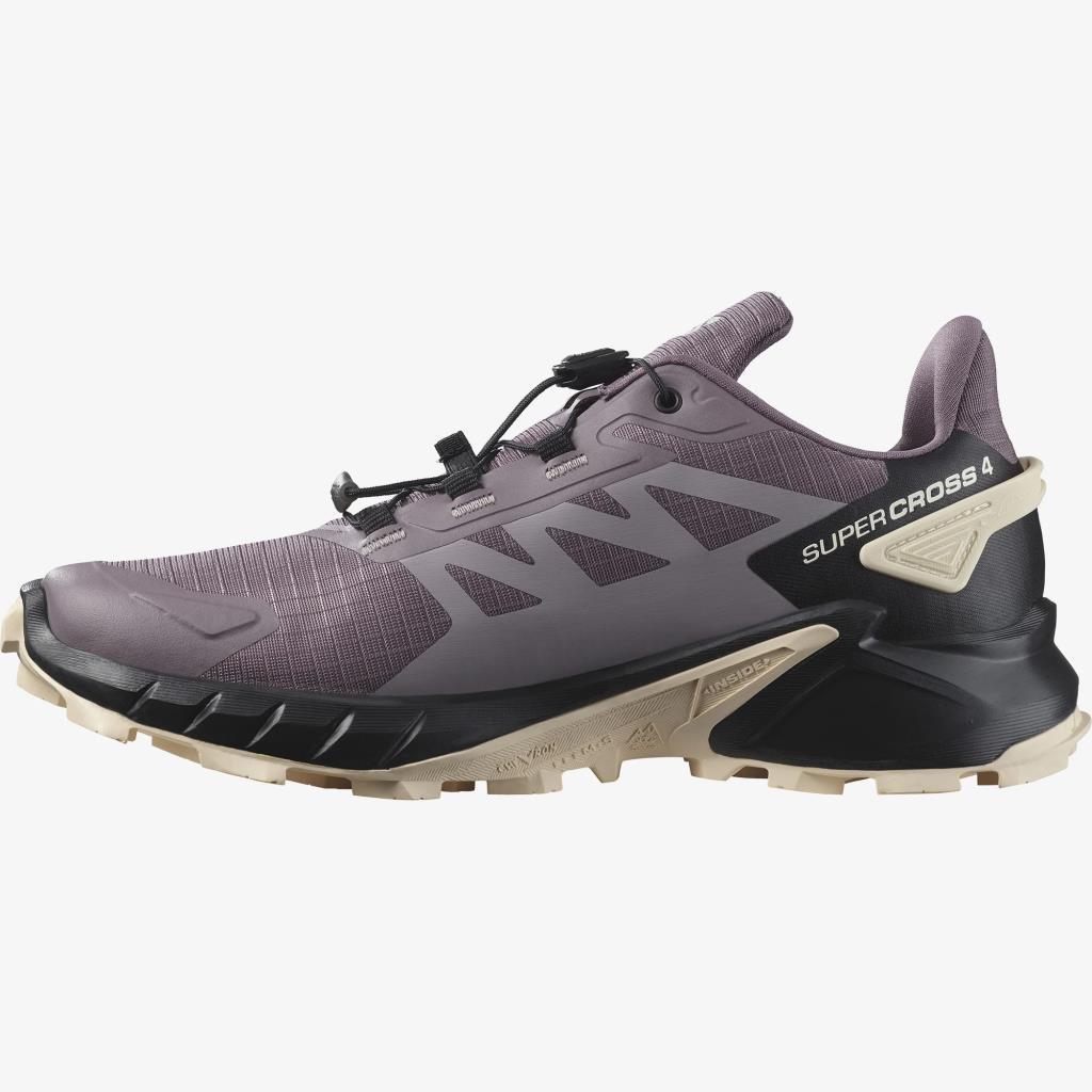 Salomon 472052 Supercross 4 W Moonscape Black/Tender Peach Kadın Outdoor Ayakkabı