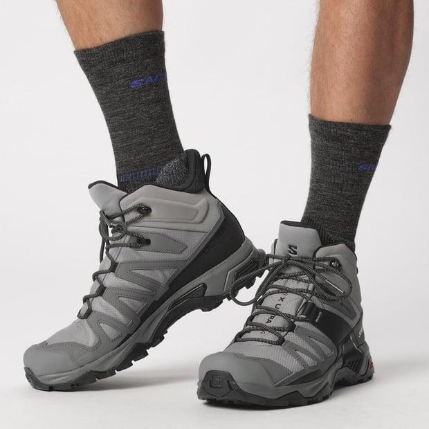 Salomon 474542 X Ultra 4 Mid GTX Sharksin/Quiet Shade/Black Erkek Outdoor Bot