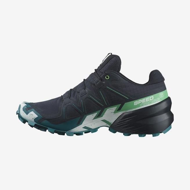 Salomon 474653 Speedcross 6 Carbon/Tahitian Tide/White Erkek Outdoor Ayakkabı