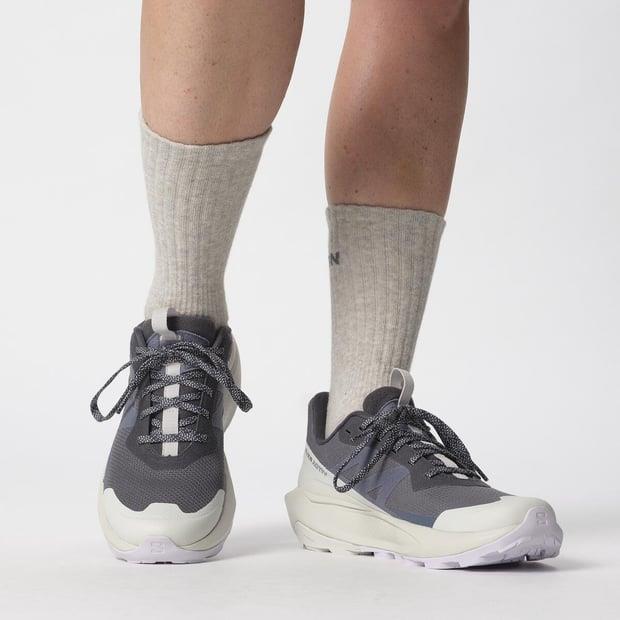 Salomon 475265 Elixir Activ GTX W India Ink/Glacier Gray/Orchid Petal Kadın Outdoor Ayakkabı