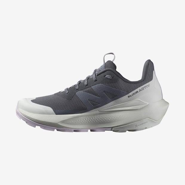 Salomon 475265 Elixir Activ GTX W India Ink/Glacier Gray/Orchid Petal Kadın Outdoor Ayakkabı