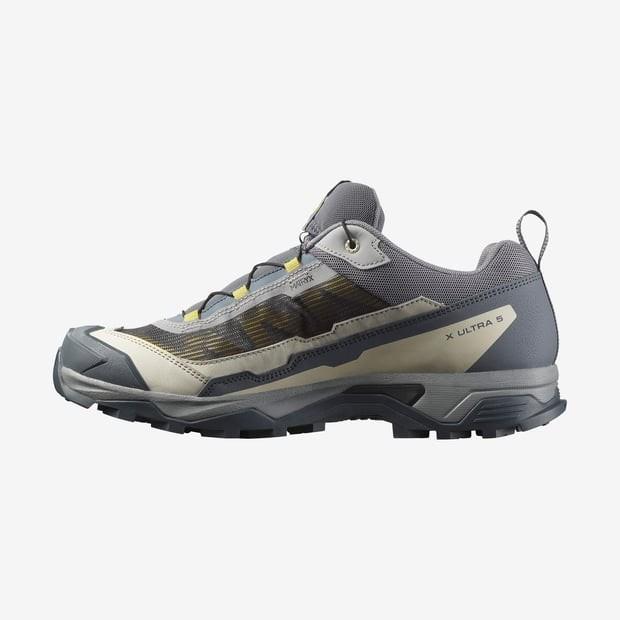 Salomon 477247 X Ultra 5 Monument/Turbulence/Spicy Mustard Erkek Outdoor Ayakkabı