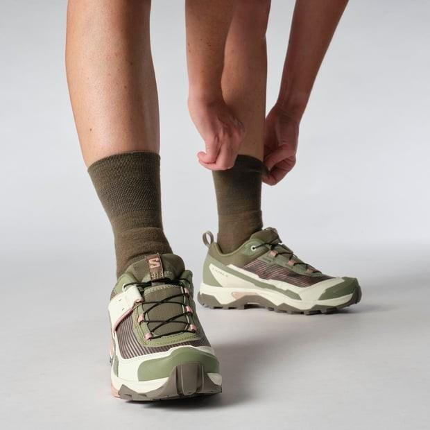 Salomon 477980 X Ultra 5 W Aloe/Shortbread/Mahogany Rose Kadın Outdoor Ayakkabı