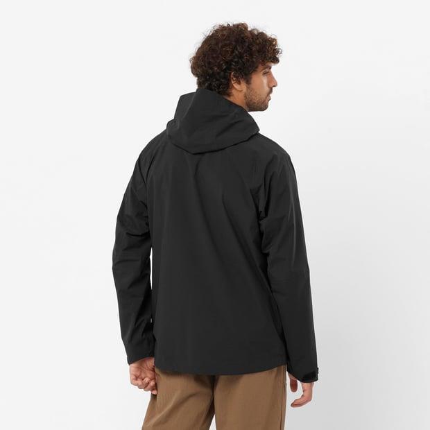 Salomon LC2211400 OUTERPATH 2.5L WP JKT M Deep Black Erkek Outdoor Ceket