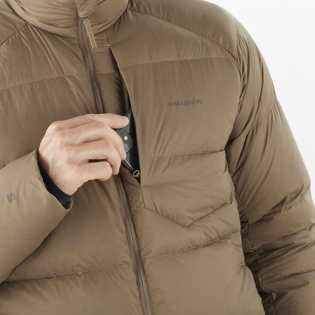 Salomon LC2281800 Outline Down Jacket M Shitake Erkek Outdoor Ceket