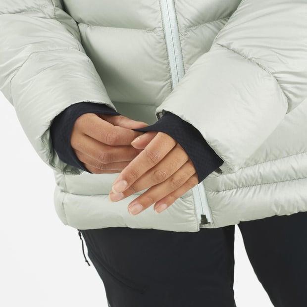 Salomon LC2289900 Elixir Ultra Down Parka W Misty Blue Kadın Outdoor Ceket