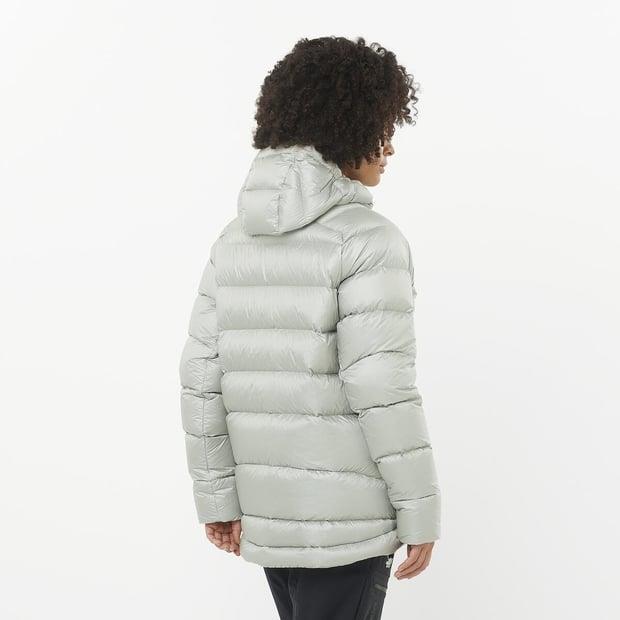 Salomon LC2289900 Elixir Ultra Down Parka W Misty Blue Kadın Outdoor Ceket