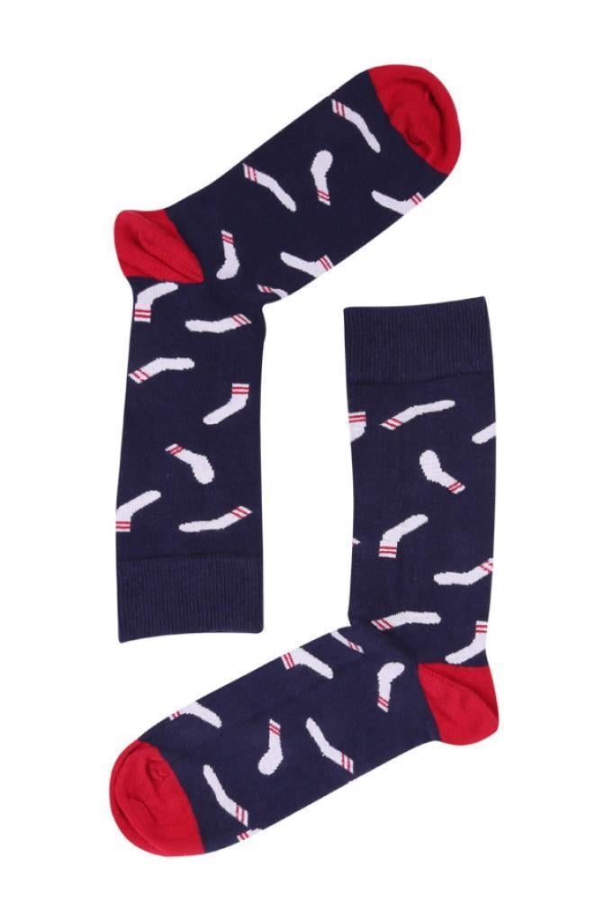 Socks Company 15KDCR139E Siyah-Çorap Desenli Erkek Çorap