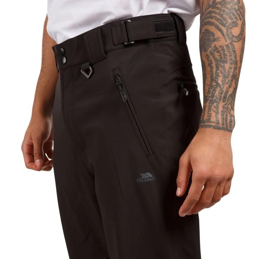 Trespass MABTRAD20002 HEMIC - MALE S/SHELL PANT Black Erkek Outdoor Pantolon