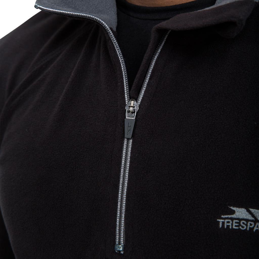 Trespass MAFLMFN10001 Blackford Male Microfleece AT100 Black Erkek Polar