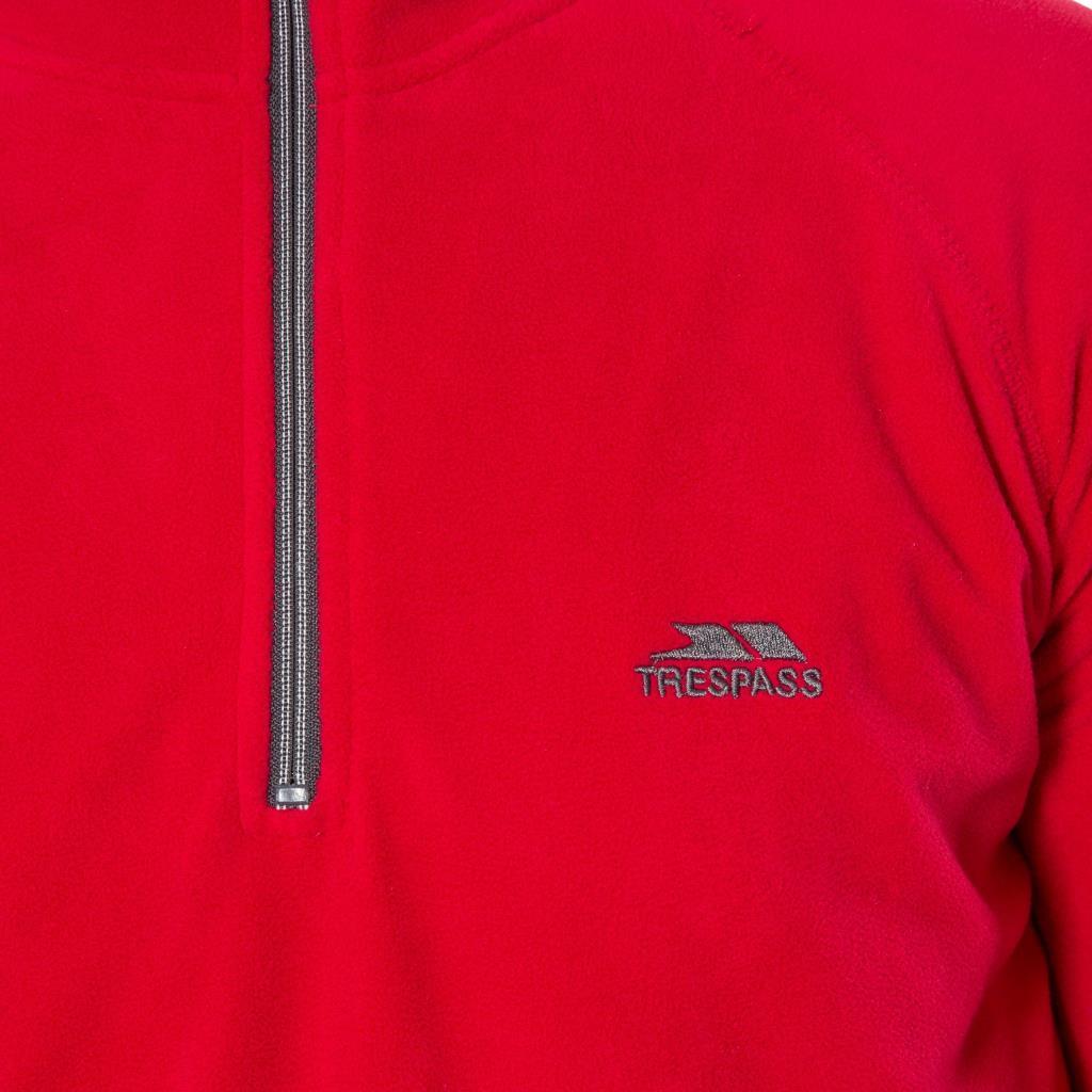 Trespass MAFLMFN10001 Blackford Male Microfleece AT100 Red Erkek Polar