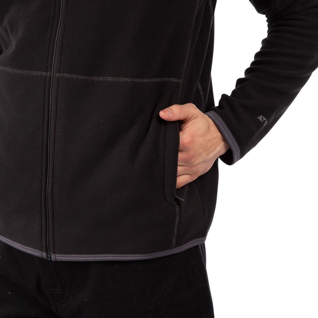 Trespass MAFLMFTR0004 Faxfleet Male Fleece AT100 Black Erkek Polar