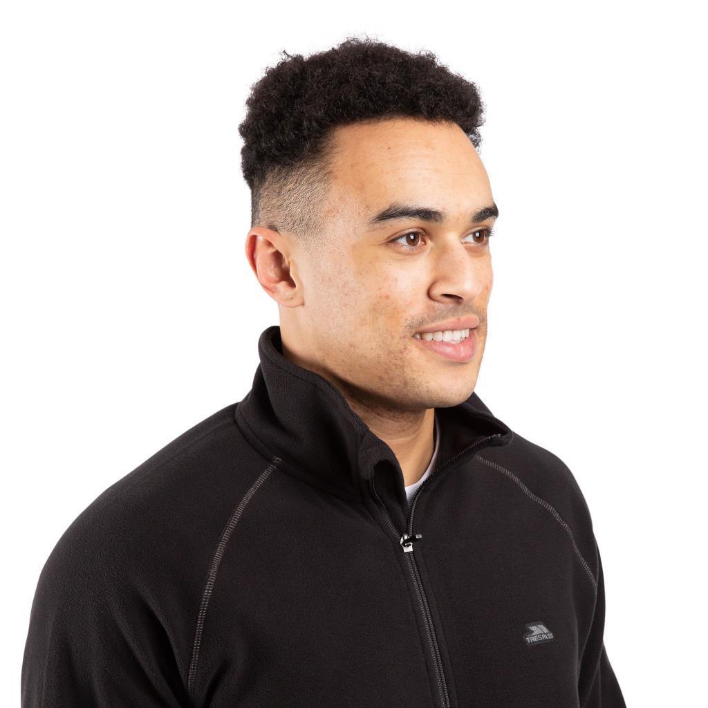 Trespass MAFLMFTR0004 Faxfleet Male Fleece AT100 Black Erkek Polar