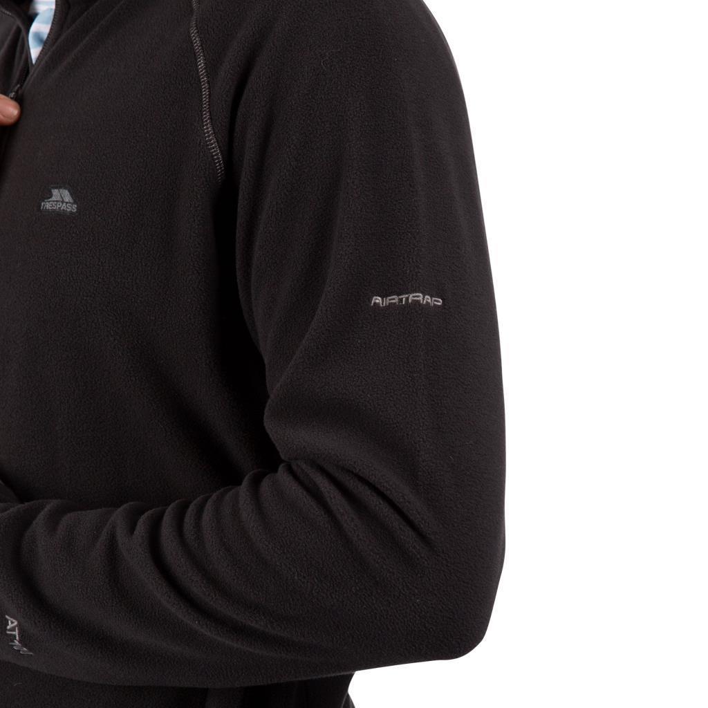 Trespass MAFLMFTR0004 Faxfleet Male Fleece AT100 Black Erkek Polar
