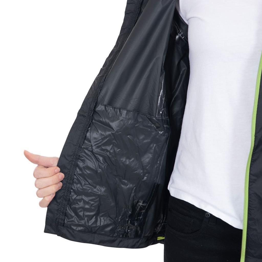 Trespass UAJKRATR0001 Qikpac X TP75 Black Erkek Yağmurluk