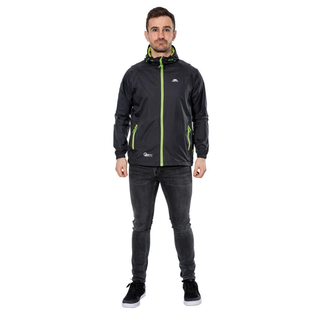 Trespass UAJKRATR0001 Qikpac X TP75 Black Erkek Yağmurluk