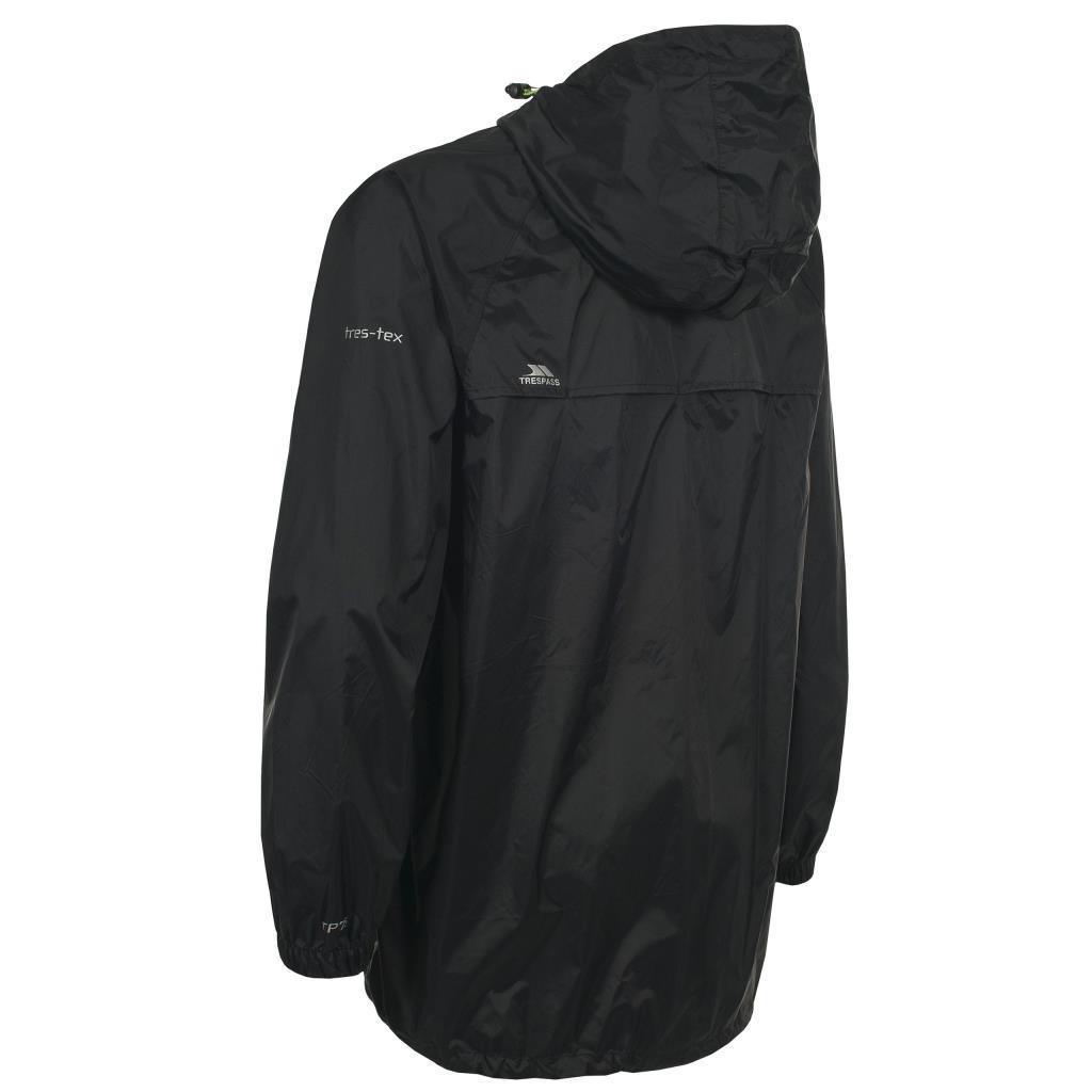Trespass UAJKRATR0001 Qikpac X TP75 Black Erkek Yağmurluk
