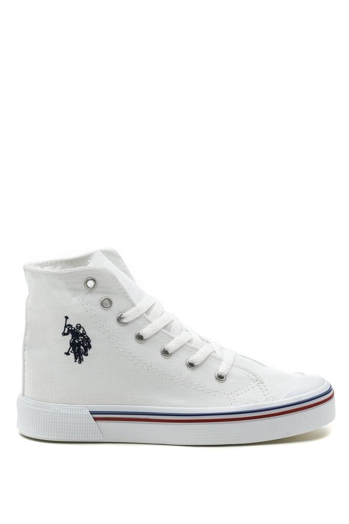 U.S Polo 101087272 Penelope High 2 FX White Kadın Ayakkabı