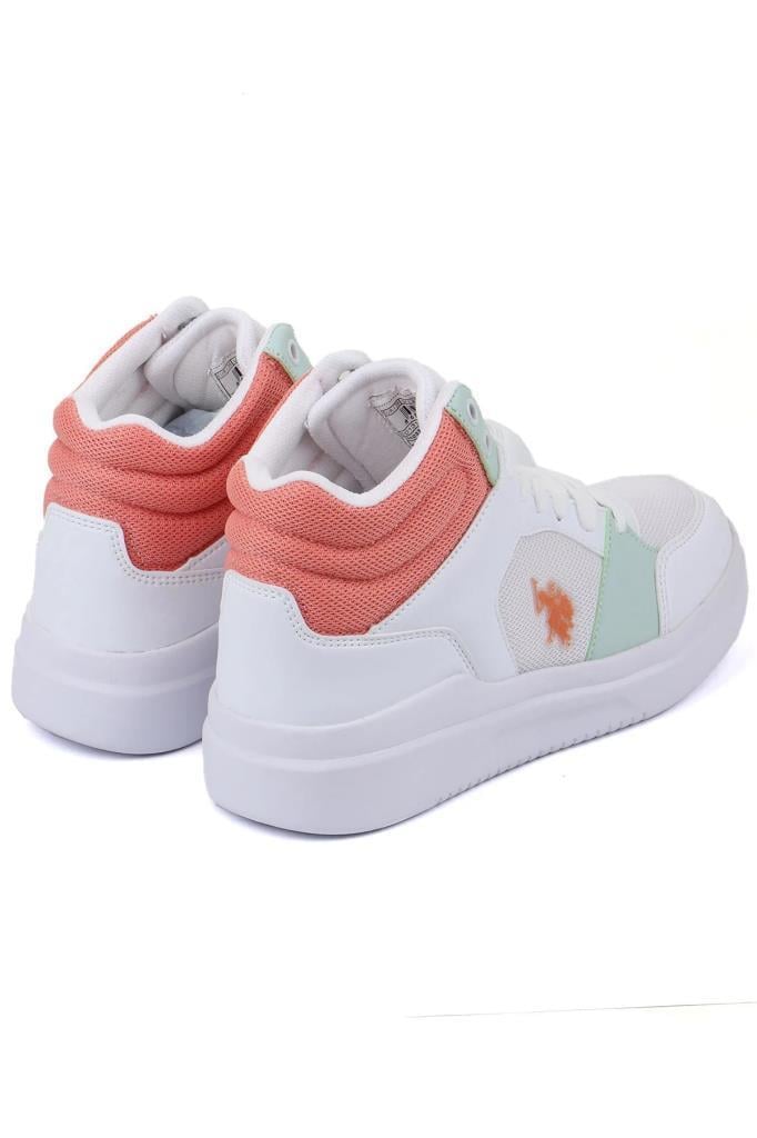 U.S.Polo Lama Wmn 3FX 101318530 White-Mint-Powder Kadın Spor Ayakkabı