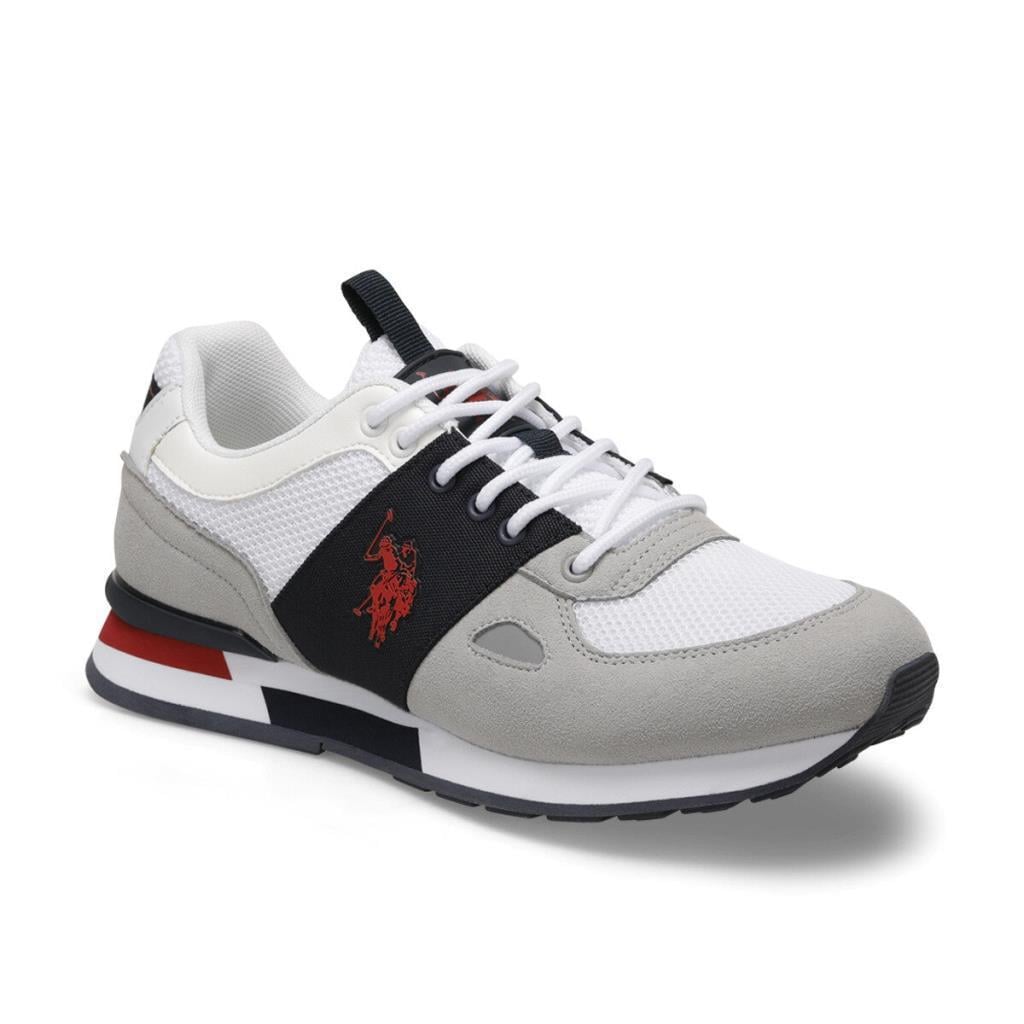 U.S.Polo Bentley 100489307 Whıte/Grey/Navy Erkek Ayakkabı