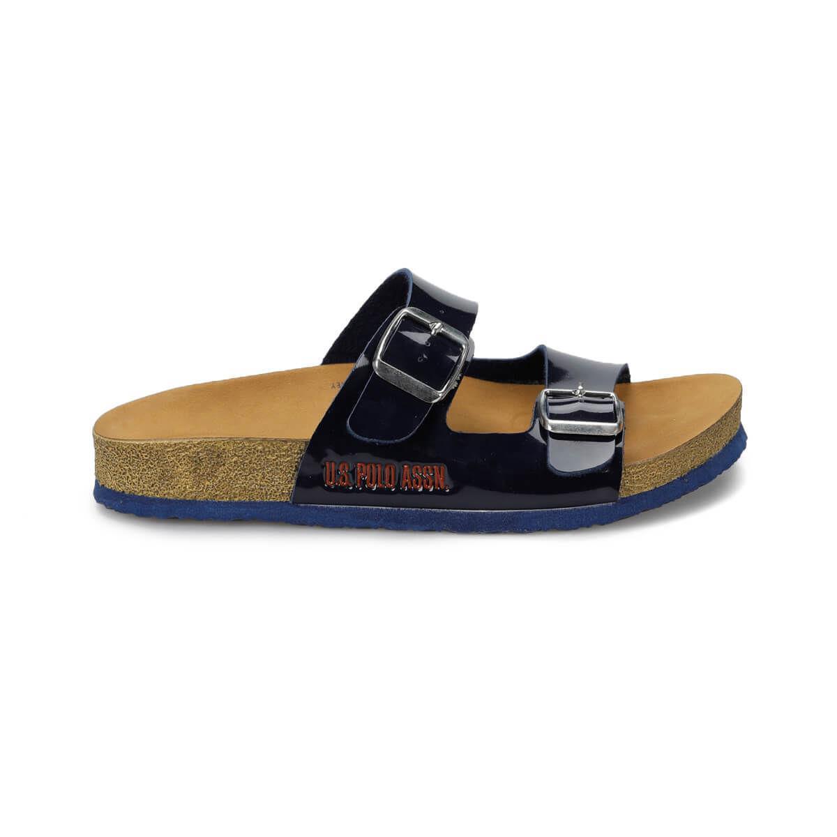 U.S.Polo Mendy100249689 Navy Çift Tokalı Bayan Terlik