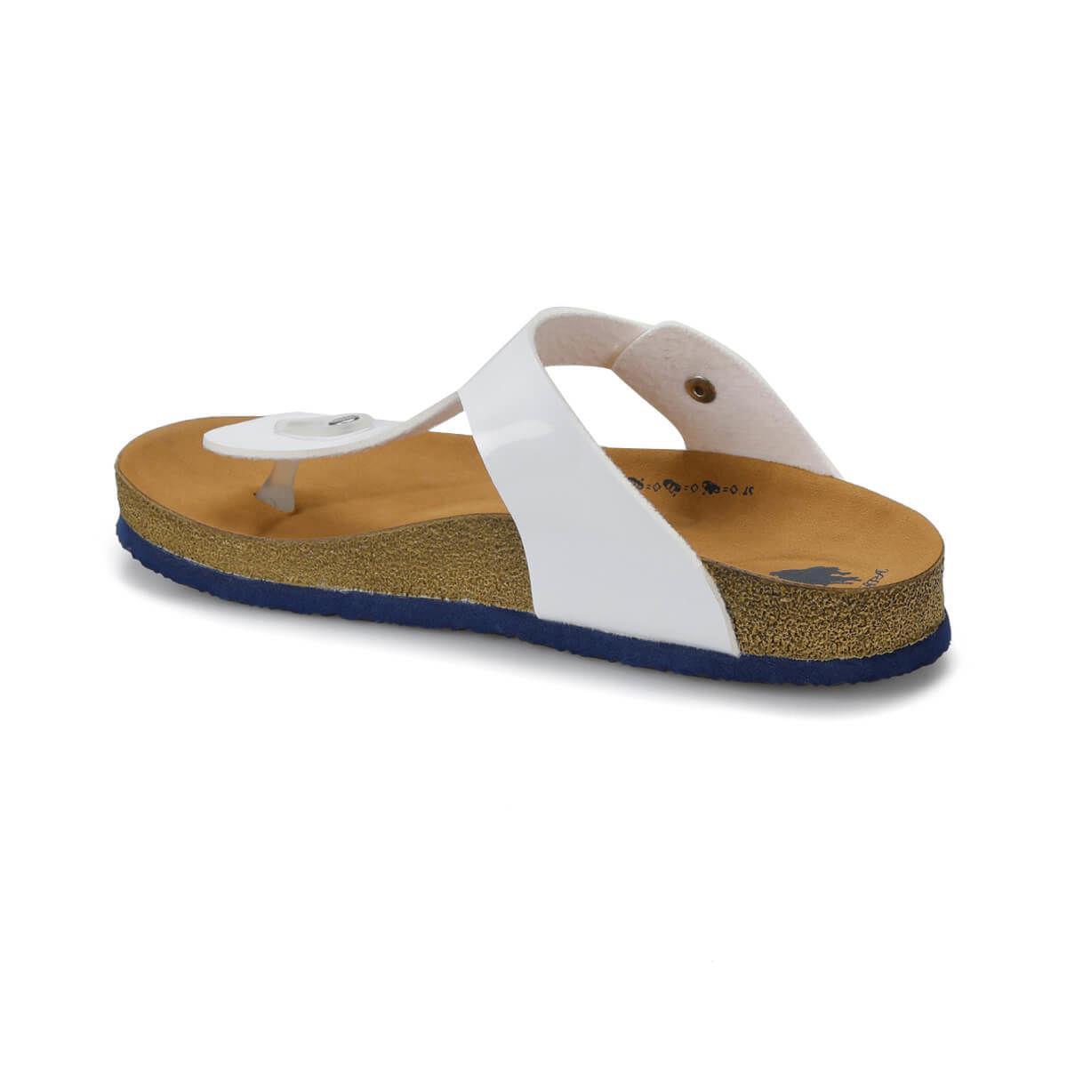 U.S.Polo Bite Beyaz Rugan 100249719 Parmakarası Bayan Terlik