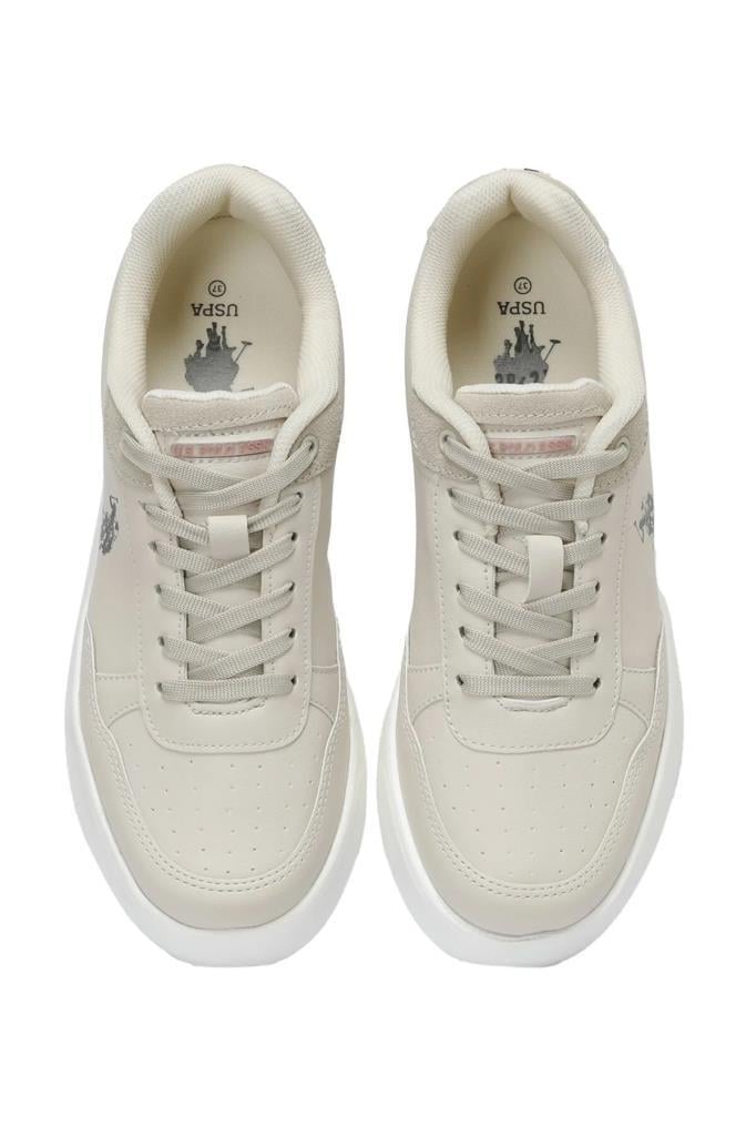 U.S.Polo Elta 3FX 101340901 Beige Kadın Spor Ayakkabı