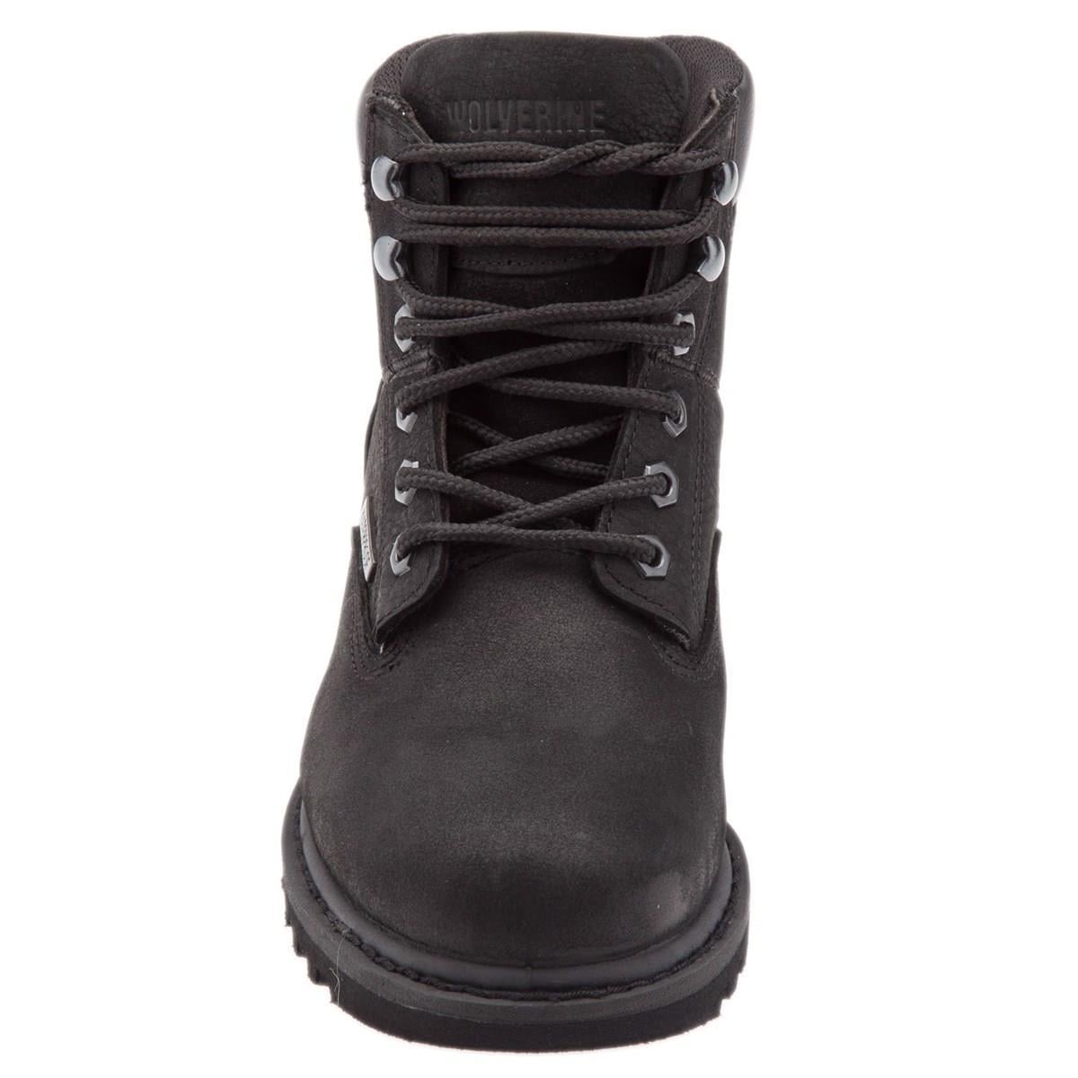 Wolverine Merlot Waterproof Black Crazy Deri Erkek Bot