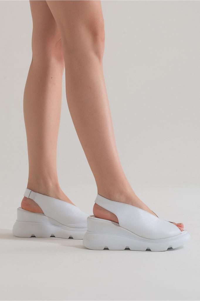 Zeyn Shoes 7672 Beyaz Kadın Ayakkabı