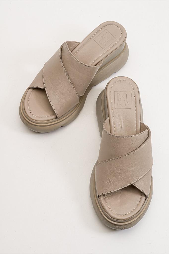 Zeyn Shoes 7673 Gri Kadın Terlik