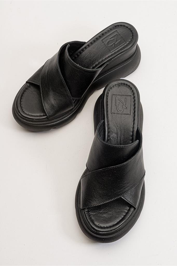 Zeyn Shoes 7673 Siyah Kadın Terlik