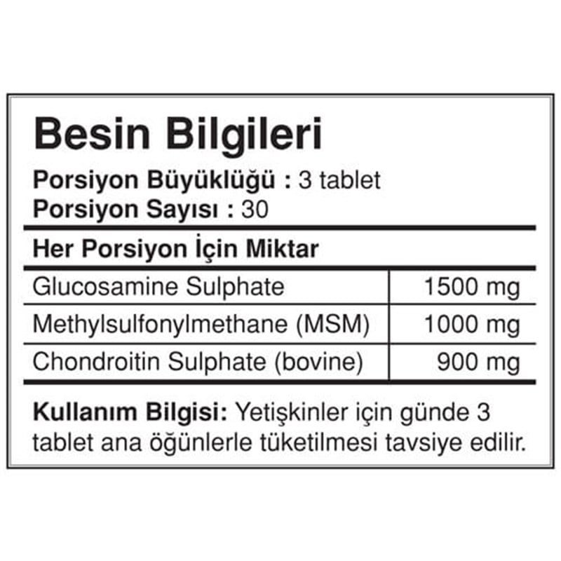 BigJoy Glucosamine Chondroitin MSM 90 TabletGC01870