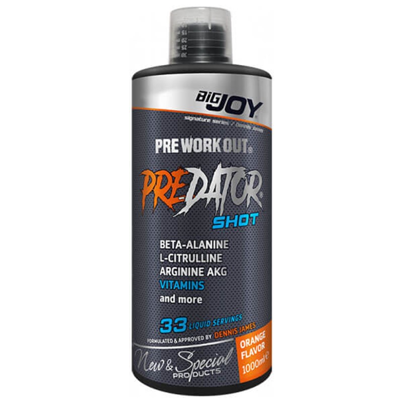 Bigjoy Sports Predator Shot 1000 ml Portakal AromalıPre-Workout