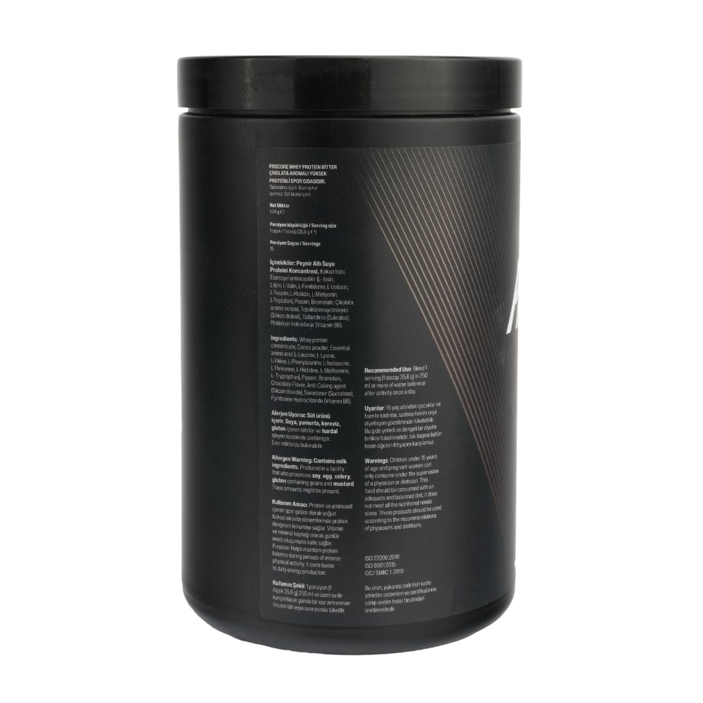 NovoPharm ProCore Whey Protein 534 gr ÇikolataWhey Protein Tozu