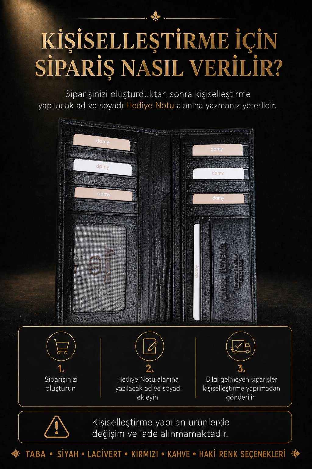 Hakiki Deri El Portföyü 802 - Taba