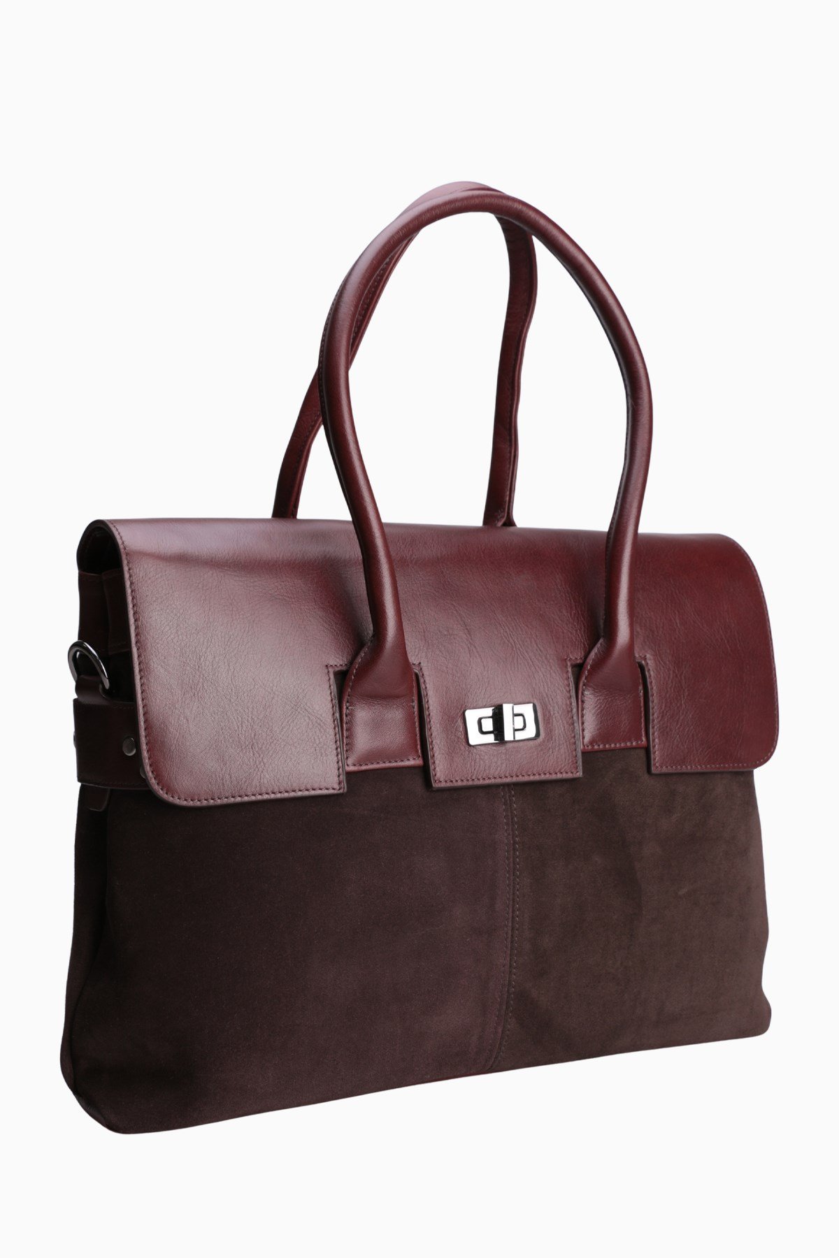 Hakiki Deri Unisex Evrak Çantası 8503 - Kahverengi