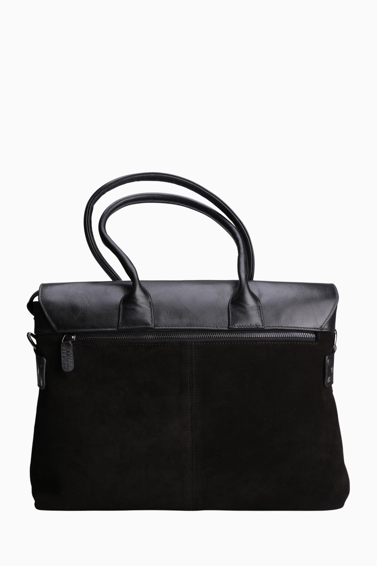 Hakiki Deri Unisex Evrak Çantası 8503 - Siyah