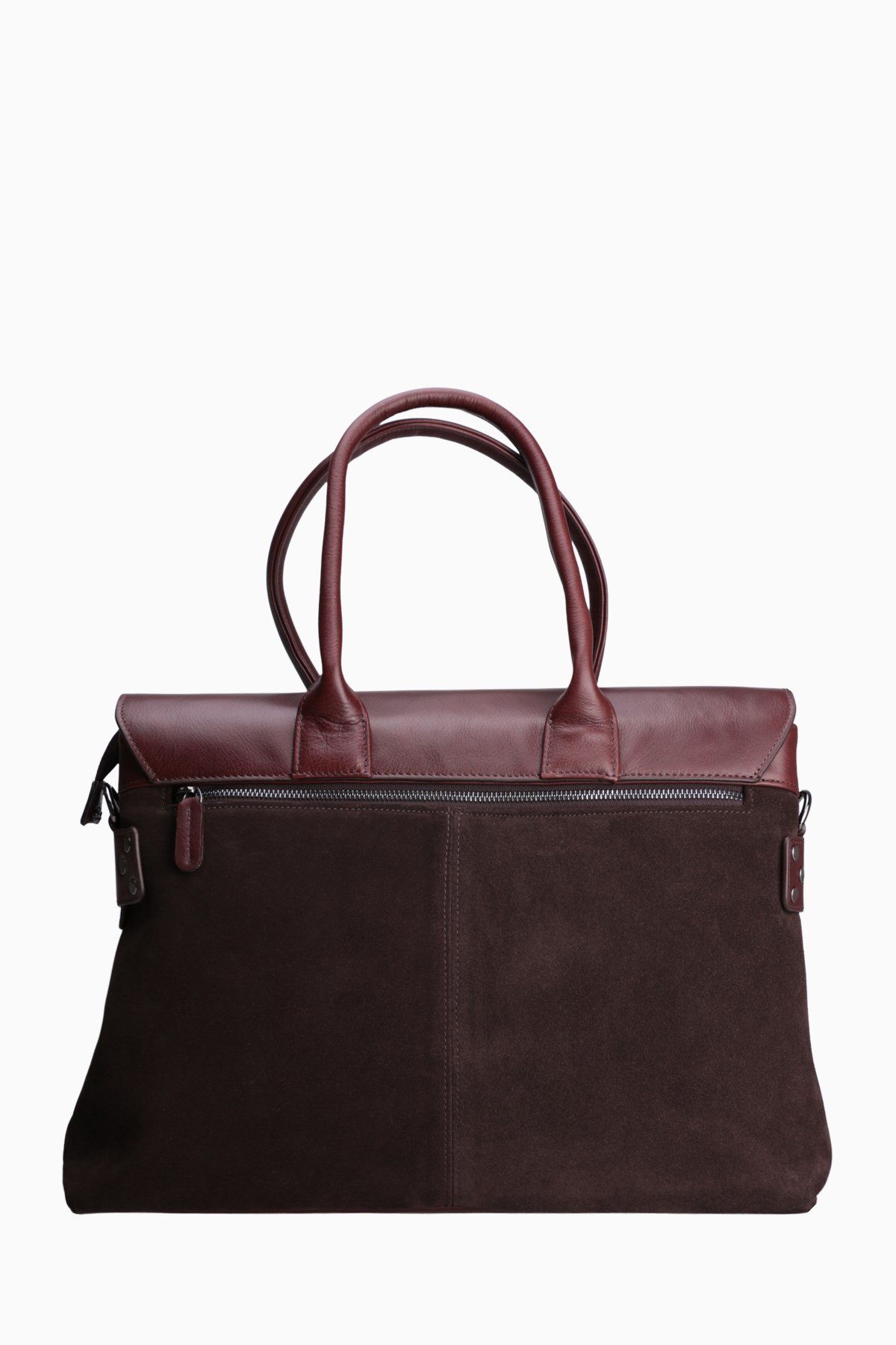 Hakiki Deri Unisex Evrak Çantası 8503 - Kahverengi