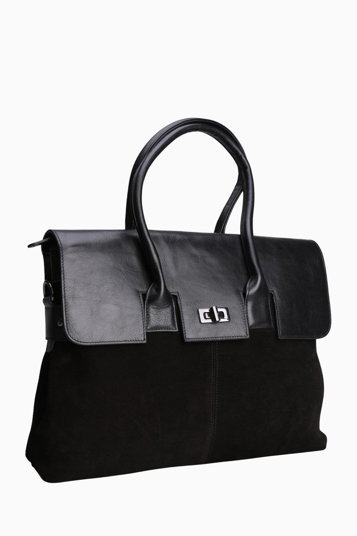 Hakiki Deri Unisex Evrak Çantası 8503 - Siyah