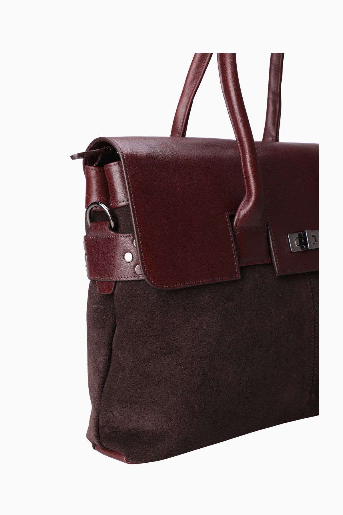 Hakiki Deri Unisex Evrak Çantası 8503 - Kahverengi